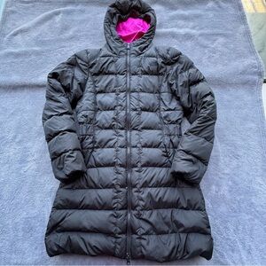 The North Face Jacket Womens Medium Black Pink Puffer Insulated Quilted